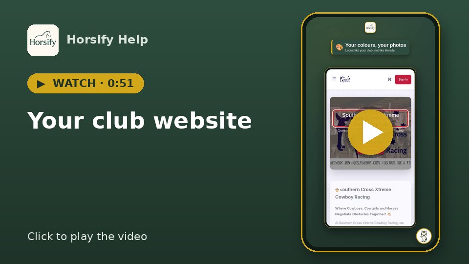 Watch: Your club website (0:51)