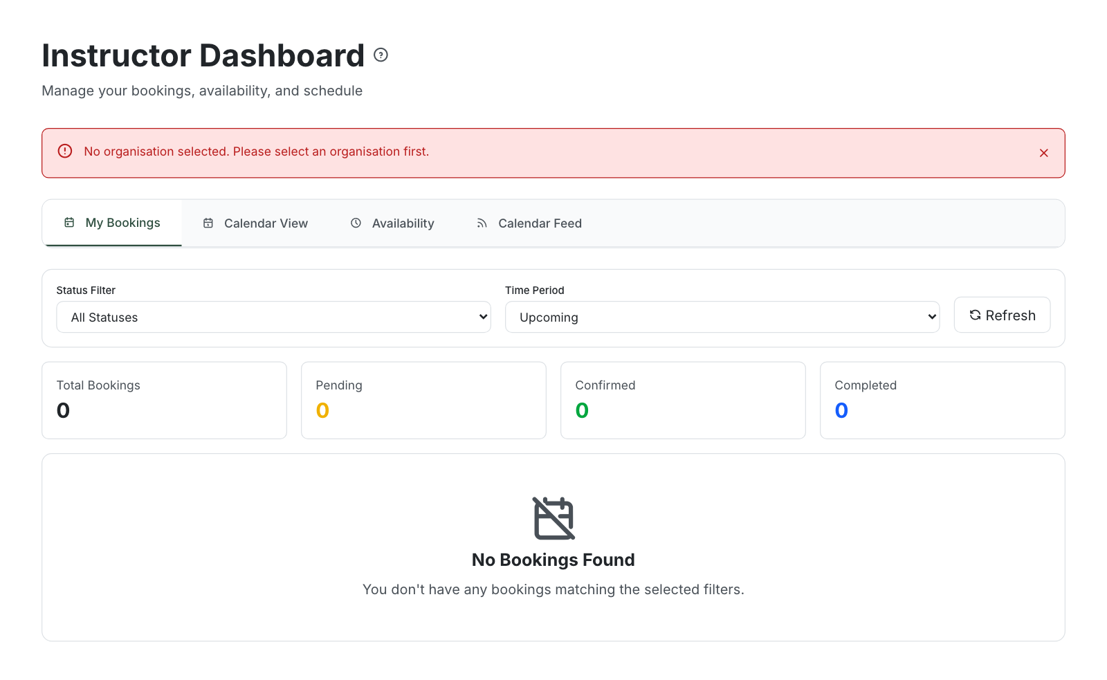 Instructor Dashboard