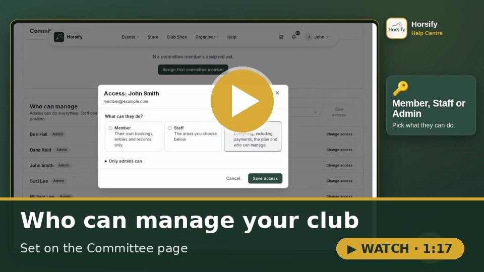 Watch: Who can manage your club (1:17)